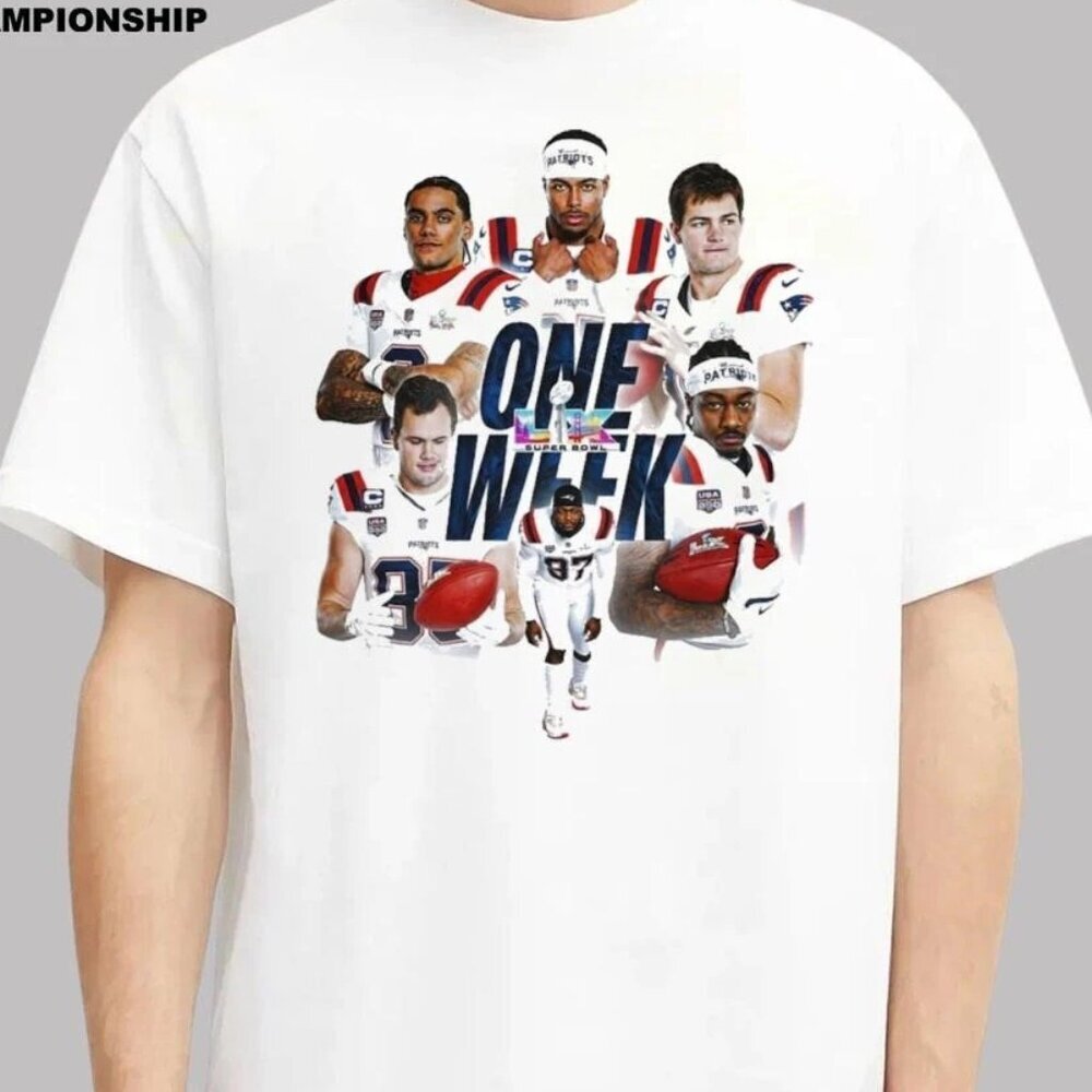 Patriots One Week SB LX T Shirt 90